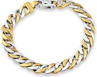 P3 POMPEII3 Men's Cuban Link 14k Gold (38gram) or Platinum (51gram) 8mm Bracelet 8.5"