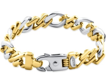 P3 POMPEII3 Men's Link 14k Gold (48gram) or Platinum (77gram) 9.5-11mm Bracelet 8.25"