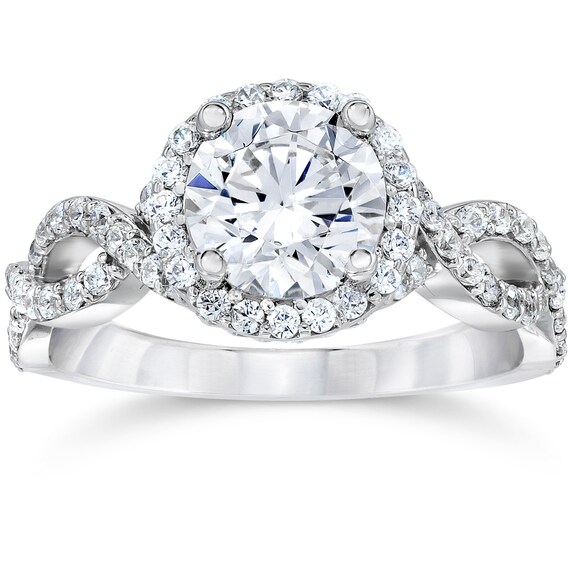 Diamond Engagement Ring Halo Diamond Engagement Ring Round Halo
