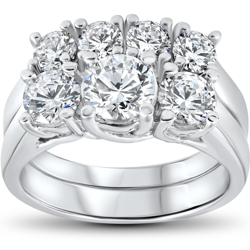 3ct 3 outlet stone diamond ring