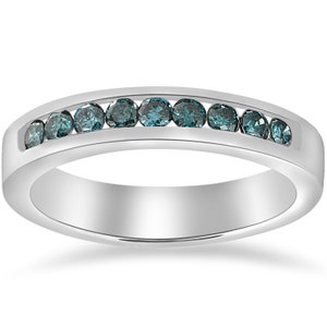 Blue diamond wedding deals sets