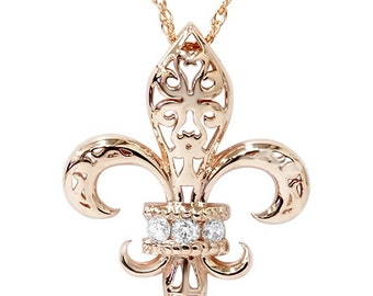 Oxford Diamond Co Sterling Silver Plain Fleur De Lis Charm Pendant Oxford Diamond Co Sterling Silver Plain Fleur De Lis Charm Pendant