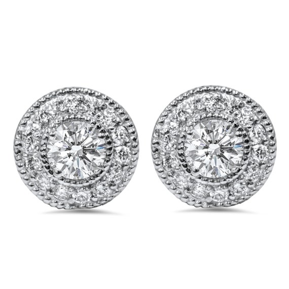 Gems One Diamond Earring Jackets In 14K White Gold (1/4 Ct. Tw.)  EJR1004-4WC - McKenzie Jewelers