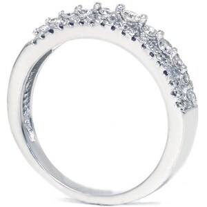 1/4CT Diamond Anniversary Ring 10K White Gold image 3