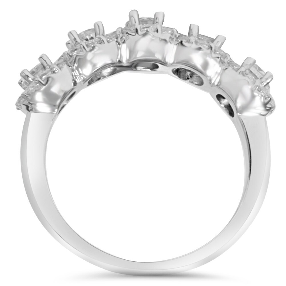 14K Yellow Gold Twisted Anniversary Ring With 0.1 Carat Diamond - Size 9.5, I1-I2 Clarity, Gift Box Included