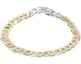 P3 POMPEII3 Men's Cuban 14k Gold (31gram) or Platinum (47gram) 8mm Link Bracelet 8.25"