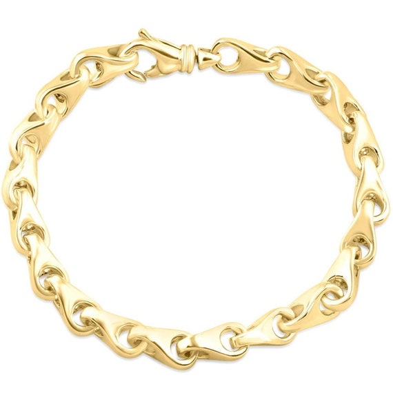 1 Gram Gold Forming Square with Diamond Fashionable Design Bracelet - Style  B899 – Soni Fashion®
