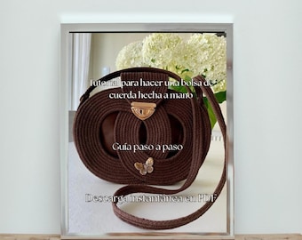 Rope Bag Pattern Spanish PDF, Circle Bag, Instant Download
