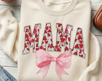 PNG de perlas florales retro para el Día de la Madre, PNG de mamá coqueta, PNG del Día de la Madre, PNG de lazo para mamá universitaria, PNG de mamá con corazón de flores, PNG de mamá, Regalo para mamá