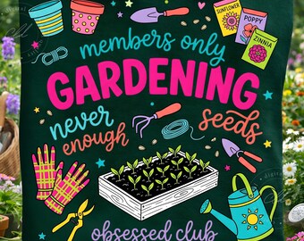 Jardinería PNG, Nunca hay suficientes semillas, Diseño del Club Obsesionado (Descarga digital)