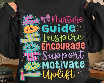 Imagen PNG de profesor retro, guía de formación cristiana Inspire Design (descarga digital)