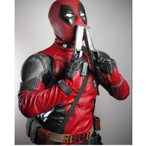 COSTUME DEADPOOL BAMBINI Adulti Cosplay Collant Tuta Maschera Accessori Set Completo EUR 66,60 - IT - Foto 5