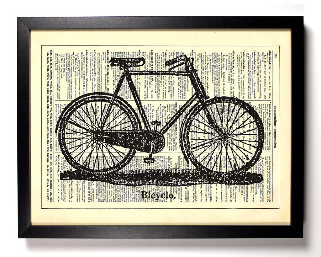 Retro Bicycle Home Kitchen Nursery Bathroom Office Decor