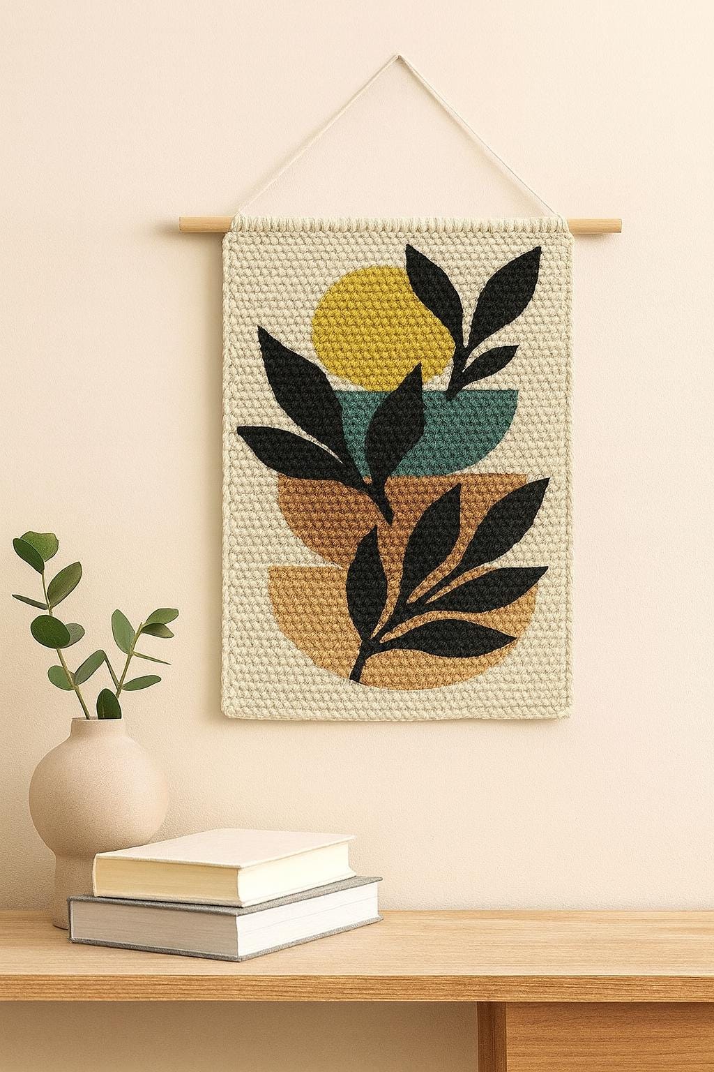 Textured Crochet Wall Art