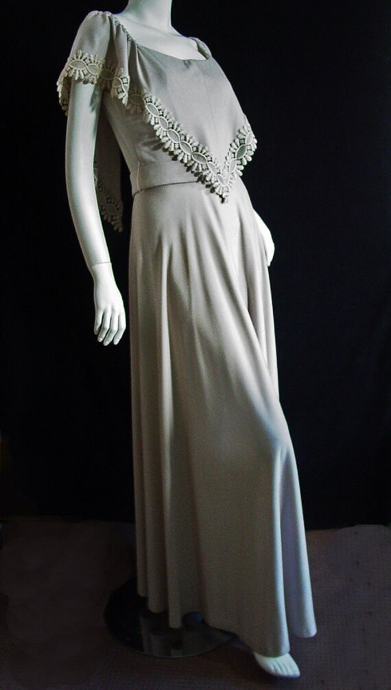 Lilli Diamond Lined Formal Vintage Dress Venice L… - image 3