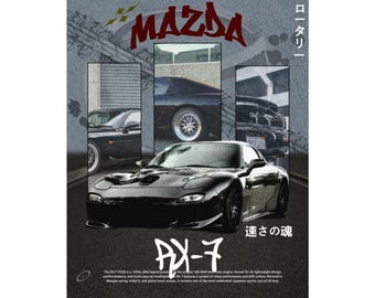 1989 Mazda RX7 Convertible Original Magazine Ad - Etsy