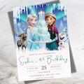 Frozen Birthday Invitation Editable Frozen Birthday Party Elsa & Anna Party Invitation Girl Frozen Birthday Invite Theme, Digital Download