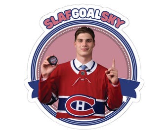 SlafGOALsky Kiss-Cut Stickers | Juraj Slafkovsky Montreal Canadiens Sticker