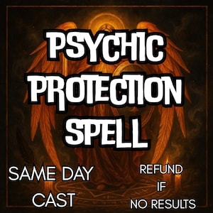 Psychic Protection Spell for Energy Shield, Aura Defense, Blocking Negativity & Spiritual Safety | Digital Download Cast