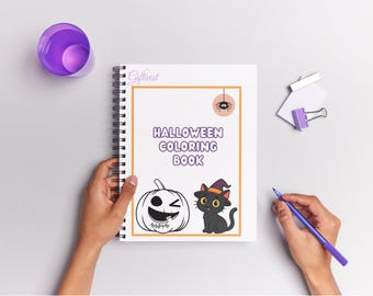 Halloween målarbok – A4 utskrivbar för barn, kreatörer och kusliga stämningar