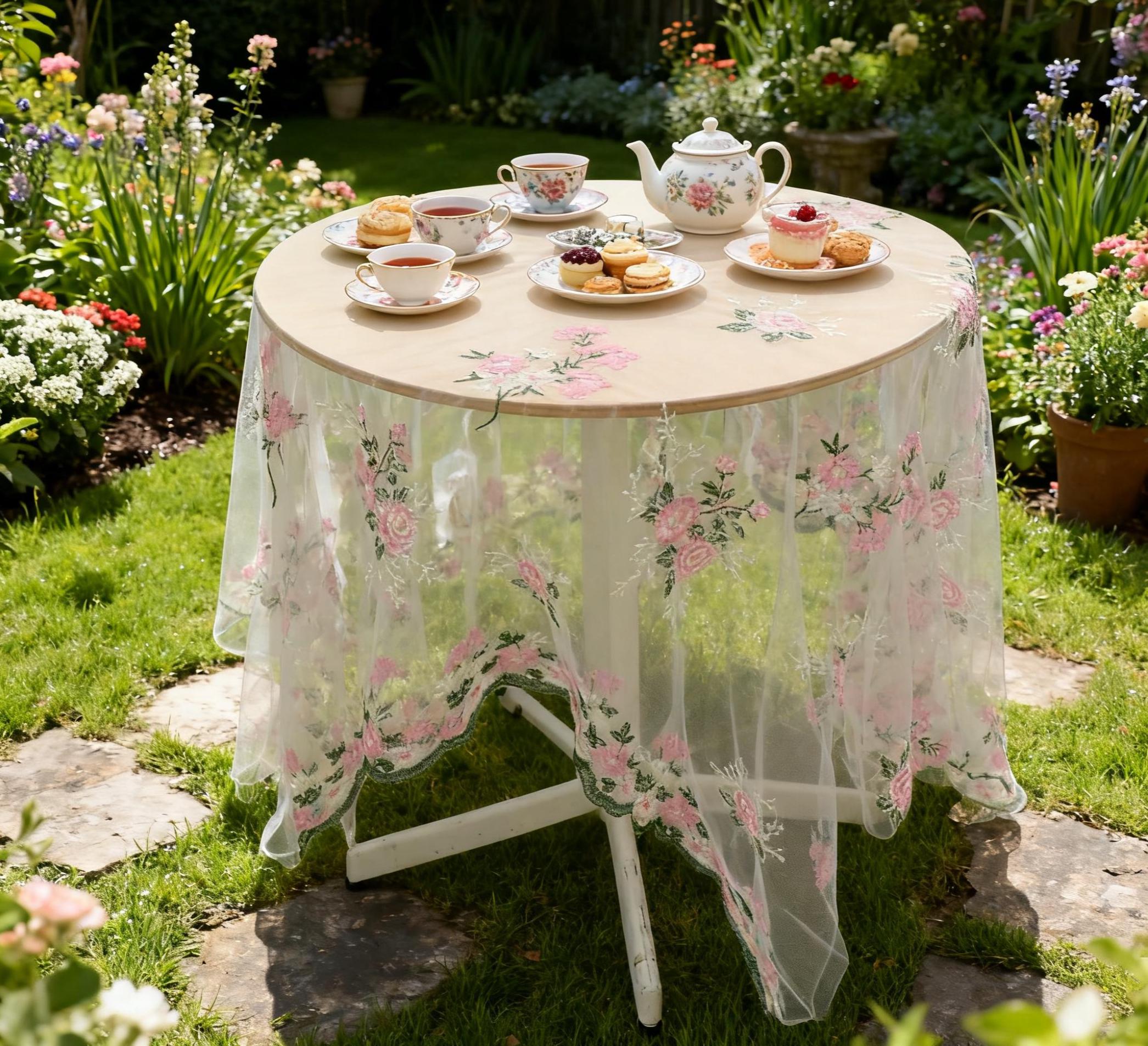 Copri Scatola Fazzoletti In Pizzo Vintage – Tessuto Floreale Ricamato, Rosa, Per Casa E Ufficio - 3
