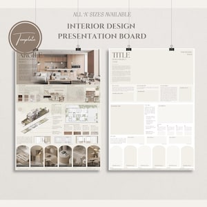 Argile Interior Design Presentation Panel Template | Canva Moodboard image 2