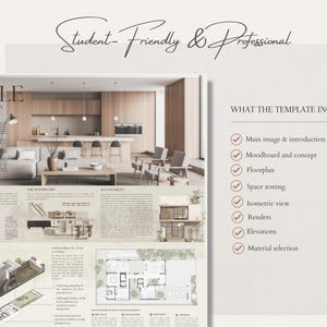 Argile Interior Design Presentation Panel Template | Canva Moodboard image 9