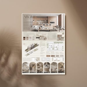 Argile Interior Design Presentation Panel Template | Canva Moodboard image 10