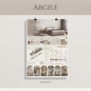 Interior Design Presentation Panel Templates – Student Portfolio (A0-A3 ...