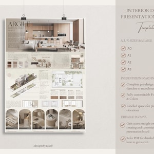 Argile Interior Design Presentation Panel Template | Canva Moodboard image 4