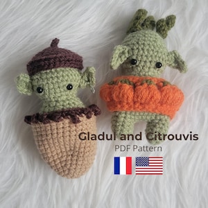 Patrón de crochet amigurumi: 2 duendes fantásticos | Patrón fácil