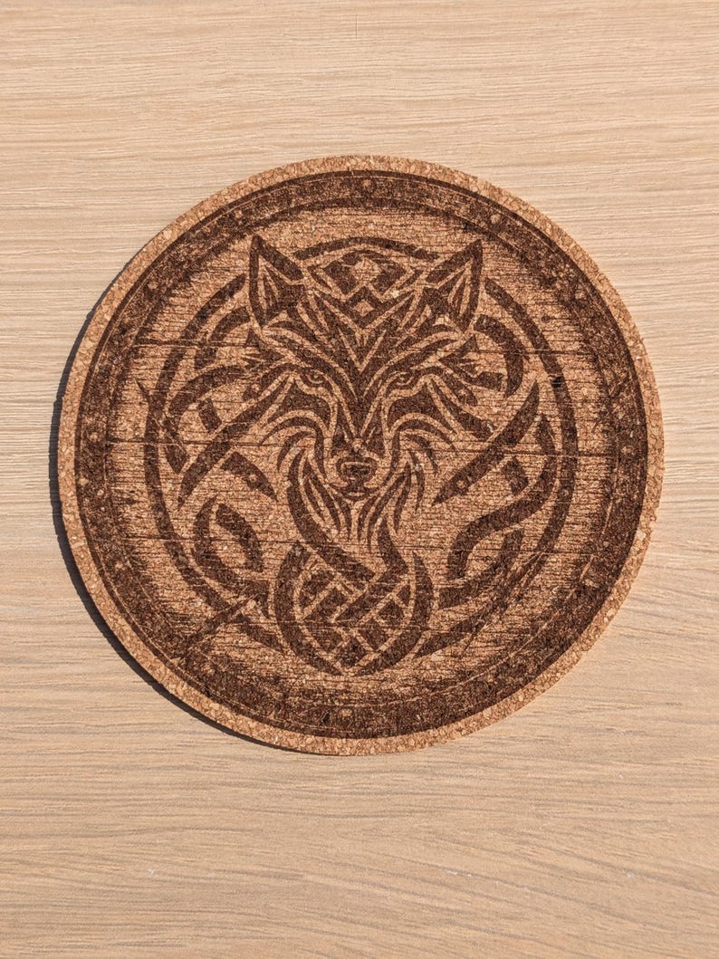Viking Cork Coasters – 33 Norse Symbols | Customizable Set of 2, 4, 6, or 8 (+ Bottle Opener Option) | Viking Gift & Decor Idea image 18