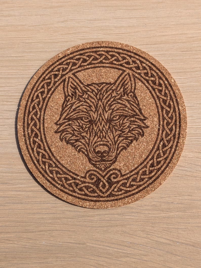 Viking Cork Coasters – 33 Norse Symbols | Customizable Set of 2, 4, 6, or 8 (+ Bottle Opener Option) | Viking Gift & Decor Idea image 16