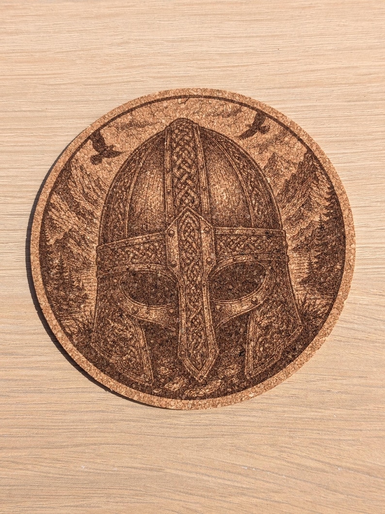 Viking Cork Coasters – 33 Norse Symbols | Customizable Set of 2, 4, 6, or 8 (+ Bottle Opener Option) | Viking Gift & Decor Idea image 20