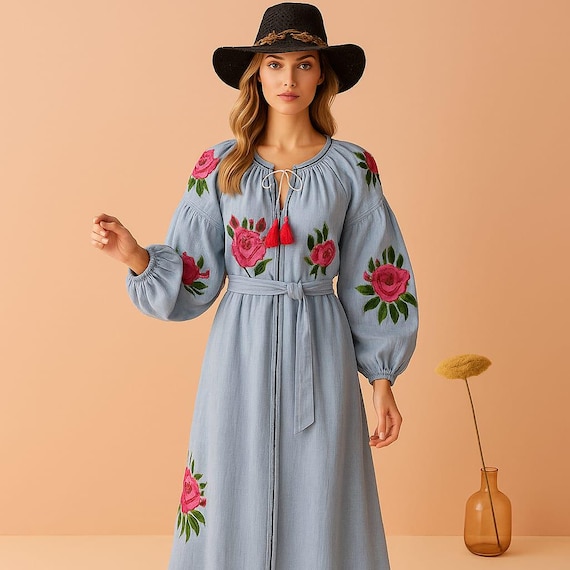 light blue peasant dress Luxalzxs Women's Medieval Vintage Solid Color Flared Sleeve Princess Dresses Elegant Off Shoulder Flowy Cotton Linen Peasant Dress Irregular Hem Faire Fairy Long Dress Renaissance Victorian Dress