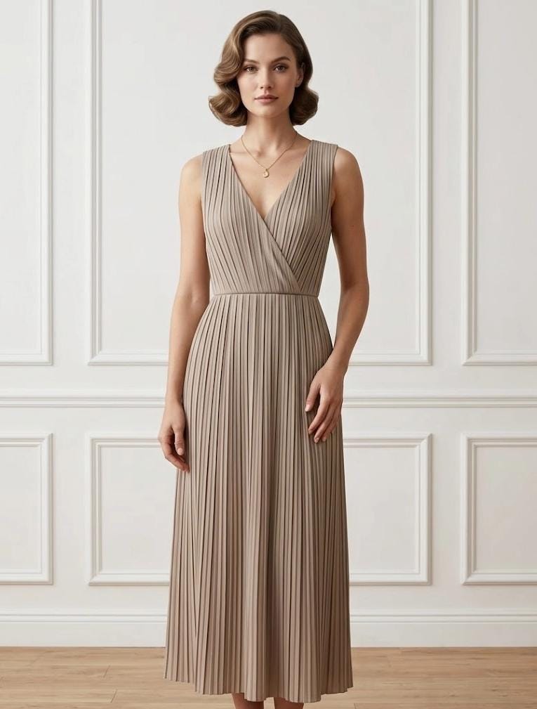 Pleated Grecian Gown - Etsy