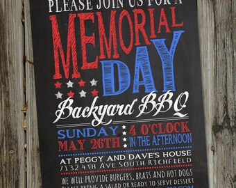 memorial day invite etsy