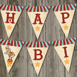 Greatest Showman Feestdecoraties, Greatest Showman Party Printables, Circus Party Banner, Circus Themafeest, Circus Banner Decoratie