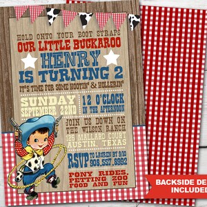Cowboy Birthday Invitation for a Cowboy Birthday Party, Cowboy Party Invitation PRINTABLE, Cow Boy Party Invitation