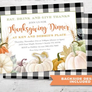 Thanksgiving Einladung, Thanksgiving Einladung PRINTABLE, Herbst Dinner Einladung, Thanksgiving Party Einladung, Thanksgiving Party Einladung