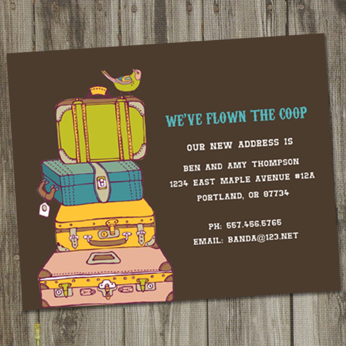 Moving Announcement We've Flown the Coop Moving Etsy