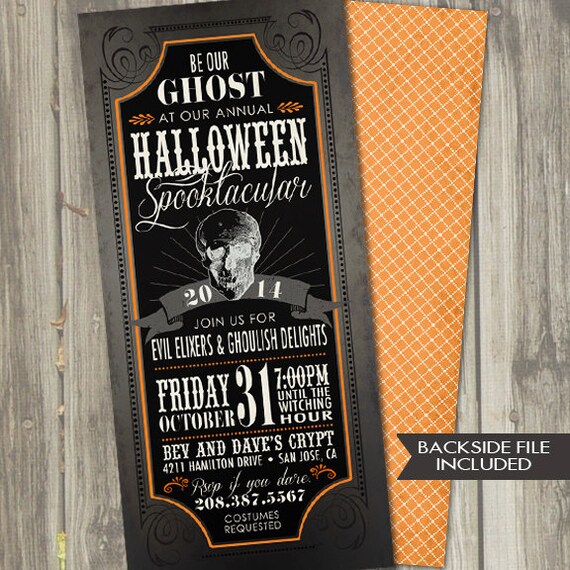 Halloween Invitation PRINTABLE, Halloween Invitations for Adults, Halloween Party Invitation, Halloween Invite Printable, Halloween party Il_570xn
