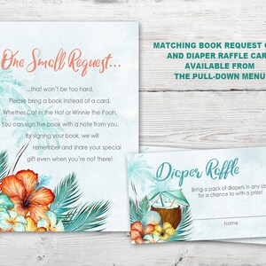 Surfing Baby Shower Invitation, Surf Baby Shower Invitation, Surf Baby Shower Invite, Luau Baby Shower Invitation Boy PRINTABLE, Tropical image 3