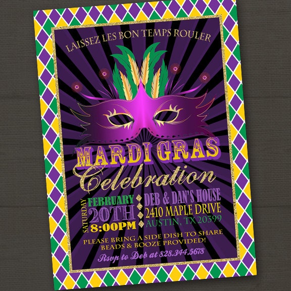 Free Electronic Mardigras Invitations 2