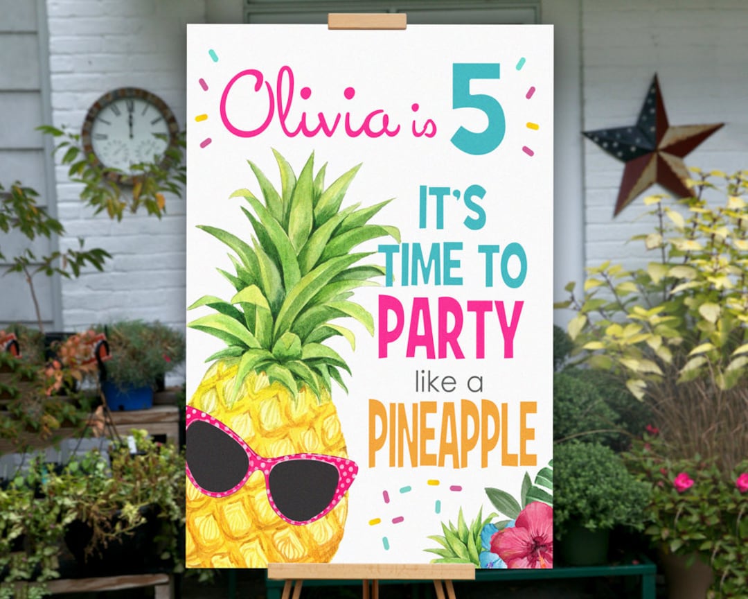 Party Like a Pineapple, Party Like a Pineapple Banner, PRINTABLE ...