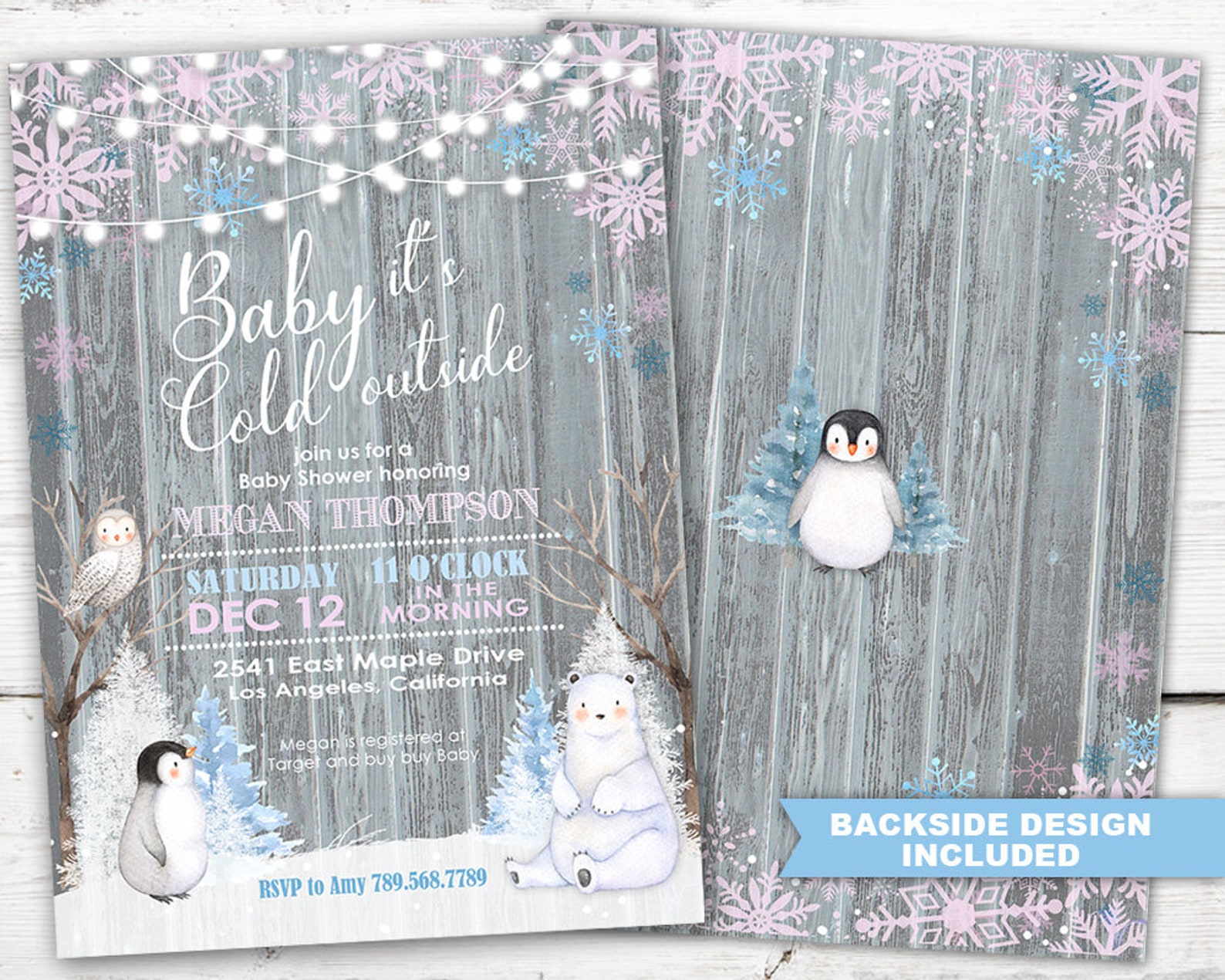 Baby Its Cold Outside Baby Shower Invitation PRINTABLE Baby - Etsy