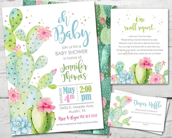 cactus baby shower