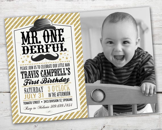 Mr ONEderful Invitation, Mr ONEderful Birthday, PRINTABLE, Mr onederful, First Birthday Boy Invitation, First Birthday Boy Theme Il_570xn