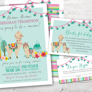 Llama Baby Shower Invitation, Llama Baby Shower, Llama Baby Shower Invite, Llama Mama Baby Shower, Llama Shower Invitation, PRINTABLE