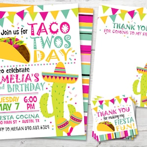 Taco Twosday Invitation, Taco Twosday Party, Taco Tuesday Invitation, Taco Tuesday Invite, Fiesta Birthday Invitation, Fiesta Birthday Party